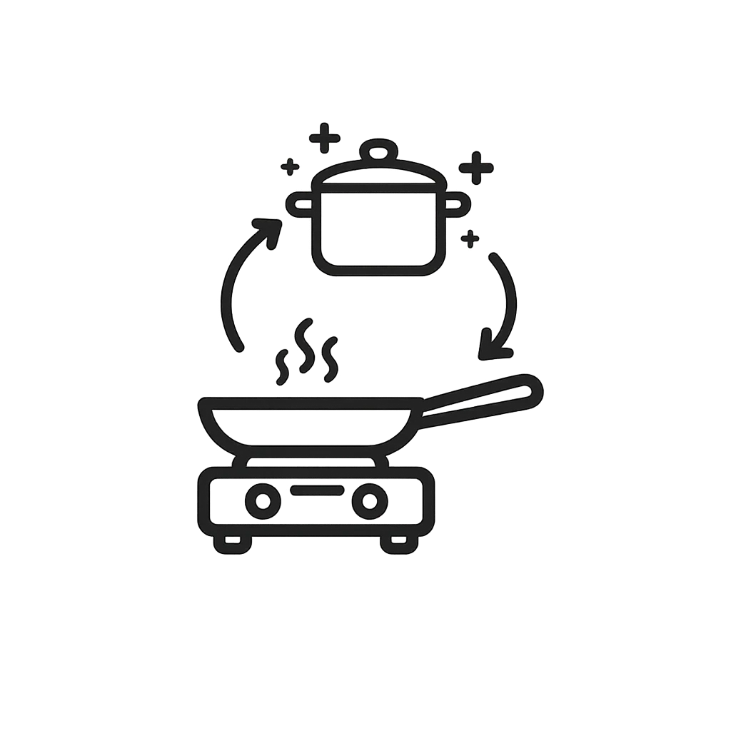 Versatile cooking icon