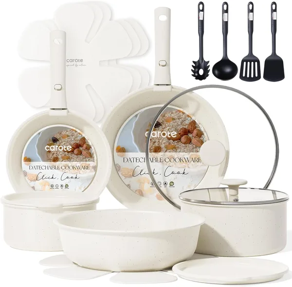 CAROTE Induction Stackable Non stick Detachable