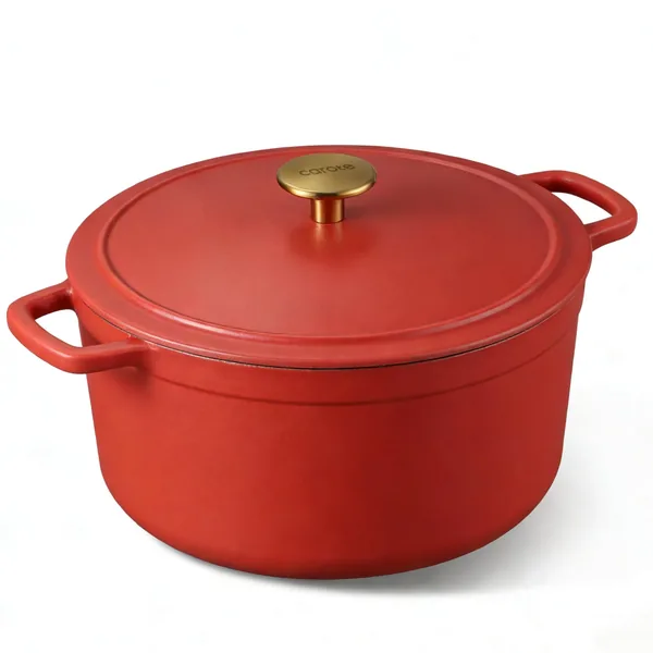 CAROTE 5QT Enameled Cast Iron Dutch Oven Pot with Lid