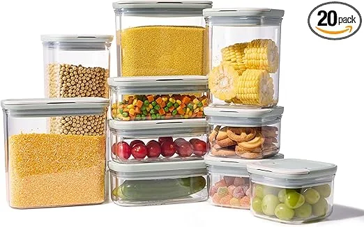 CAROTE 20-Piece Airtight BPA-free Food Storage Containers with lids