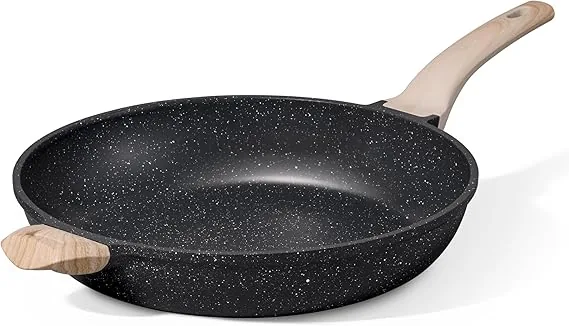 CAROTE 12.5-inch Nonstick Granite Frying Pan Skillet, PFOA Free